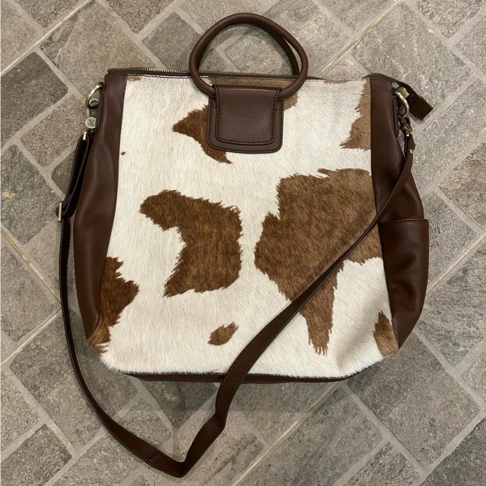 Like new Hobo Sheila cow print bag